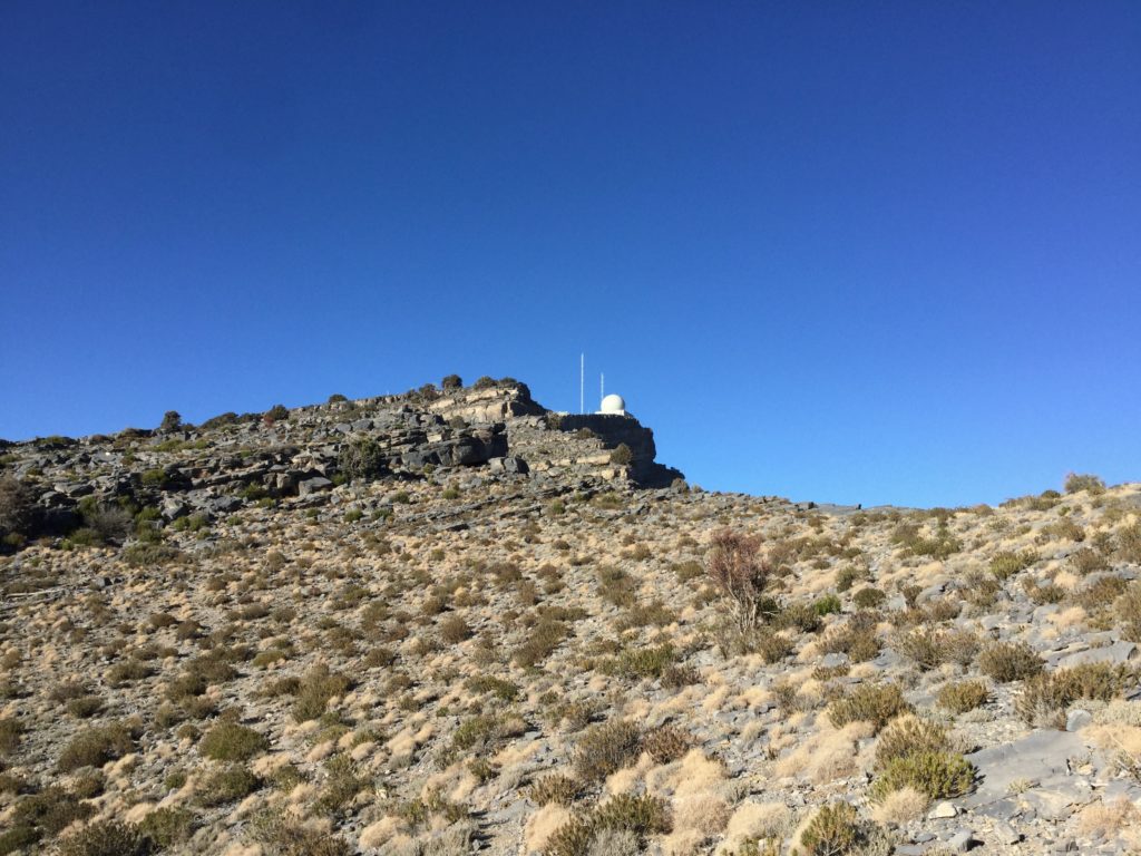 Military Base of the North Summit of the Jebel Shams along the W4 trail