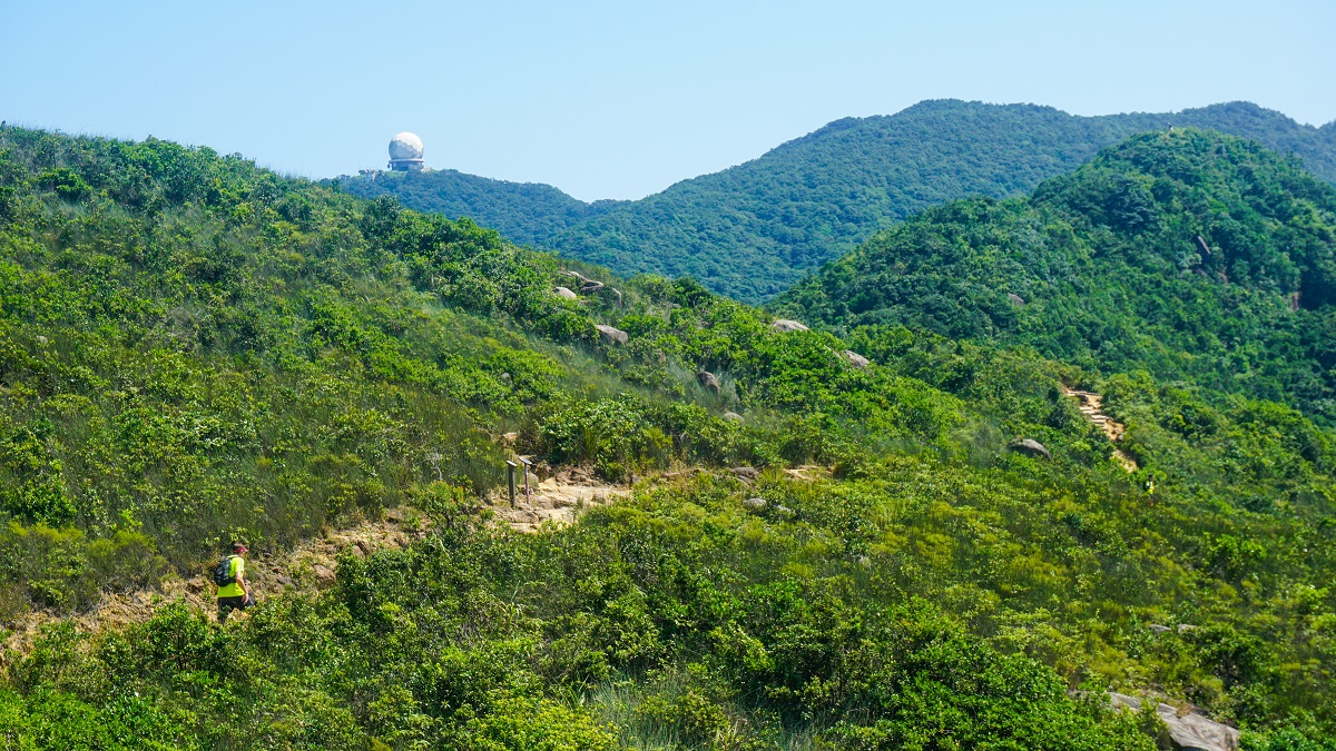 Mount Parker with the golf ball