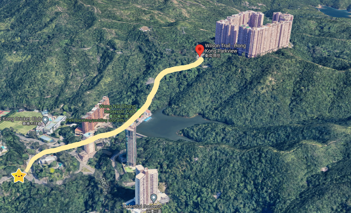 Customized Trailhead Map of Hong Kong Trail Section 5