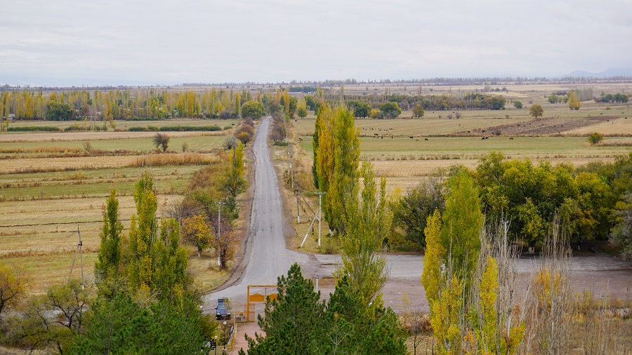 Location of Burana Tower in Tokmok