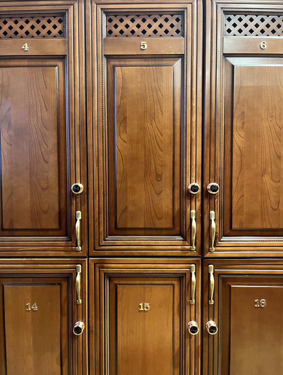 Wooden Lockers of Sanduny Banya in Moscow